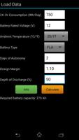 Battery Sizing Tool اسکرین شاٹ 1
