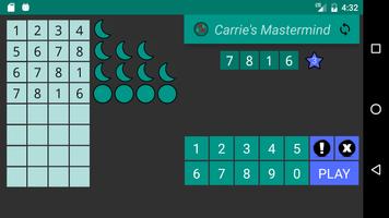 Carrie's Master Mind Game screenshot 2