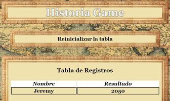 1 Schermata Historia Game