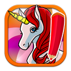 Unicorn Coloring Game icono