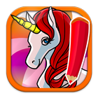 Unicorn Coloring Game icône