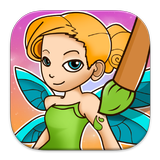 Princesses & Fairies Coloring icône