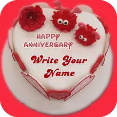 Baixar Name On Anniversary Cake APK
