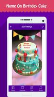 Name Photo on Birthday Cake اسکرین شاٹ 1