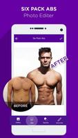 Six Pack Abs Photo Editor Affiche