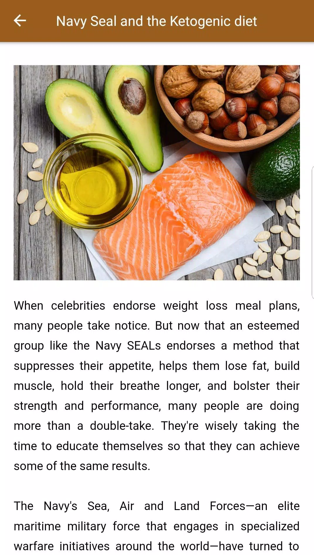 Navy Seals Diet List