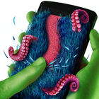 Galaxy lawn mower: alien grass icon