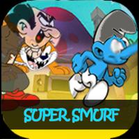 Super Jungle Smurf Go Run Adventure Affiche