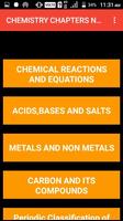 Class 10th Chemistry : All Chapters Notes Plakat