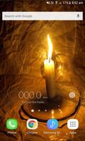 Night Candle Live Wallpaper Affiche