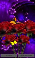 Red Roses Butterfly LWP Poster