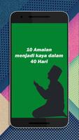 Amalan Kaya 40 Hari Plakat