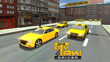 Ville Taxi Driver 3D 2016 Affiche