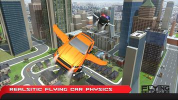 Terbang Cop 3D Mobil screenshot 1