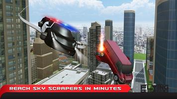 Flying Cop Car 3D capture d'écran 2
