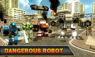 Avión de combate Robot Wars captura de pantalla 2