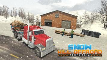 Offroad Snow Truck driver 3D Cartaz