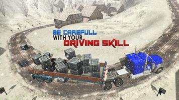 Offroad Salju Truk driver 3D screenshot 2