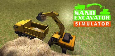 Areia Escavadeira Truck 3D