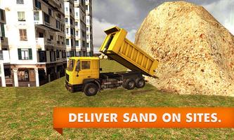 Arena excavadora Truck 3D captura de pantalla 2