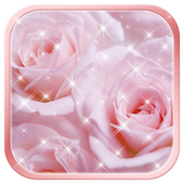 Pink Rose Wallpaper HD أيقونة