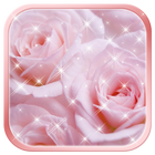 粉玫瑰花高清壁纸 图标