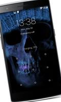 Skull Wallpaper HD background Affiche