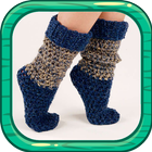 Crochet socks icône