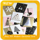 Cartão de Natal moderno de DIY fácil ícone