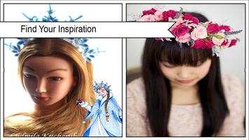 Hübsche DIY Blumen-Handwerk für Prinzessin Hair Plakat