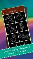 Glow Draw Birds تصوير الشاشة 1