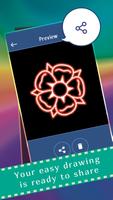 Glow Draw Flowers imagem de tela 3