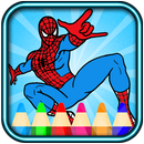 amazing spider coloring man of super heroes APK
