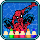 spider of man coloring super heroes fans APK