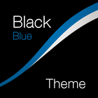 Black - Blue Theme for Xperia biểu tượng