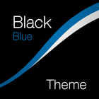 Black - Blue Theme for Xperia icône