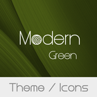 Modern Green Theme  + Icons أيقونة