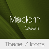 Modern Green Theme  + Icons アイコン