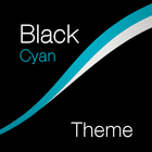 آیکون‌ Black - Cyan Theme for Xperia