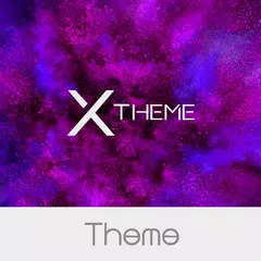 xBlack - Purple Theme for Xper APK 下載