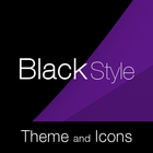 Black Purple Premium Theme आइकन