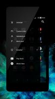 xBlack - Teal Theme for Xperia captura de pantalla 2