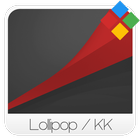 Dark Lollipop - Red Theme icône