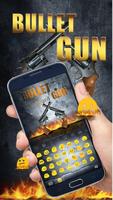 Gun and Bullet Keyboard Theme تصوير الشاشة 1