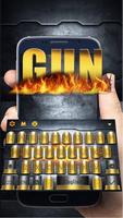 Gun and Bullet Keyboard Theme تصوير الشاشة 2