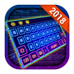 Neon Keyboard Theme with Emoji
