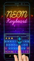 Neon Keyboard Affiche