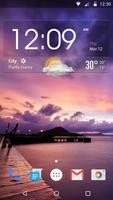 Clock And Weather Wallpaper স্ক্রিনশট 1