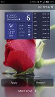 Detailed weather dashboard poster