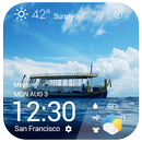 Море и корабль. Часы и погода. APK